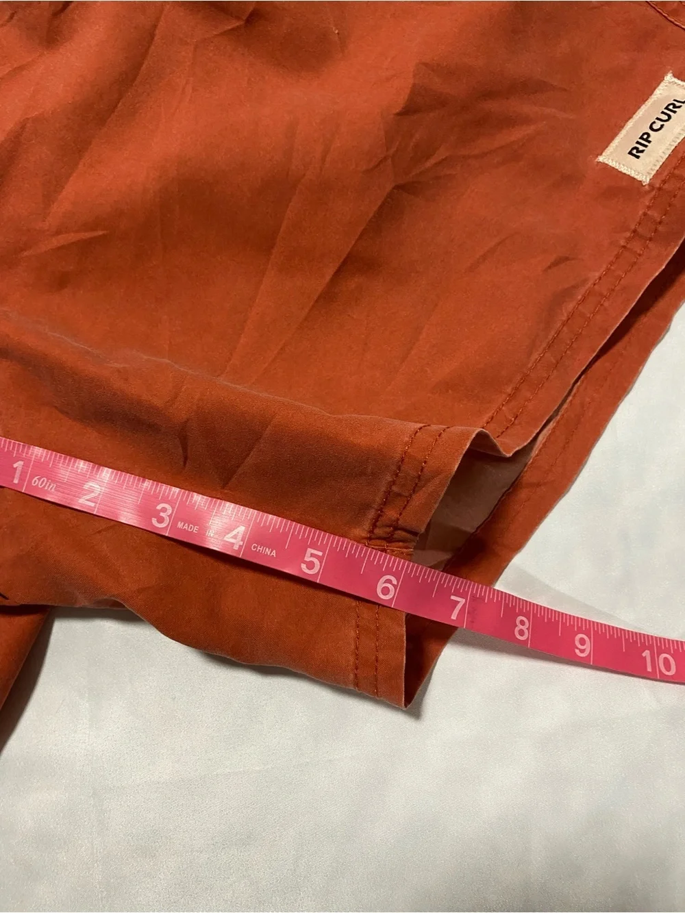 Rip Curl Men’s Rust Orange Swim Trunks